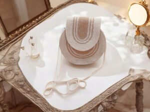 Jute Carry Bag – Brown with White Print