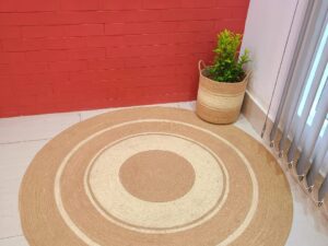 Rectangle Jute Rug – 5x7 ft