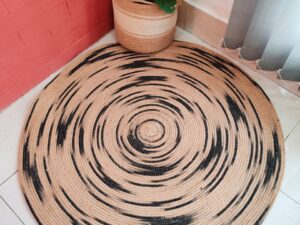 Round Jute Rug – 4 ft Natural Weave
